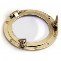 Brass Porthole Mirror Ø 18 cm