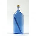Plastic- Bottle for a Letter - BLUE