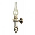 Polished brass gimbal oil lamp - Oli-Burner