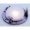 Porthole Ceiling Light, chrome-plated