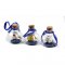 Set of 3 Mini-Ships-in-Bottle - diameter 4 cm