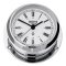 WEMPE Chromed Yacht Clock Ø 96 mm - Roman numerals